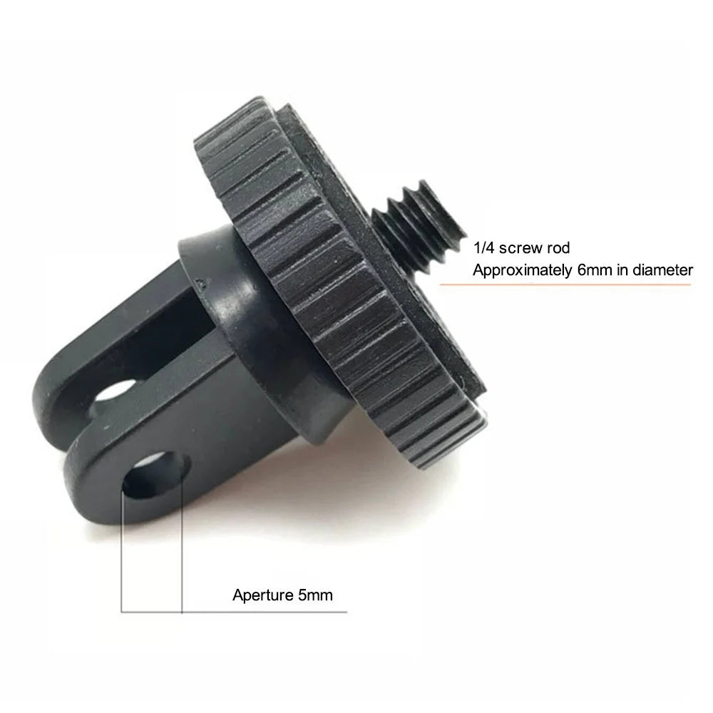 Plastic Mounting Screw 1 / 4 Inch Mount Adapter Sports Camera Screw Connector with 5mm Hole - 3