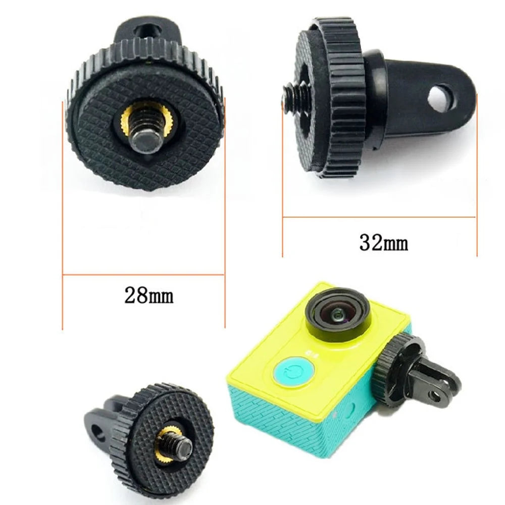 Plastic Mounting Screw 1 / 4 Inch Mount Adapter Sports Camera Screw Connector with 5mm Hole - 4