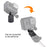 PULUZ PU219 For DJI OSMO Action Camera 360 Degree Rotatable Tripod Connector Base Mount Adapter - 4