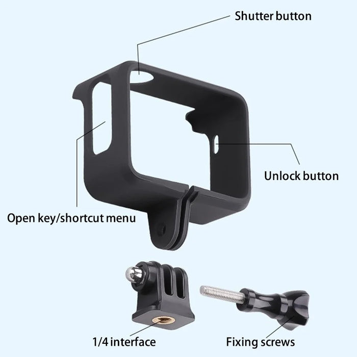 Protective Frame for Insta360 Go 3 Camera Charging Case Hard PC Cover Housing Cage - 7