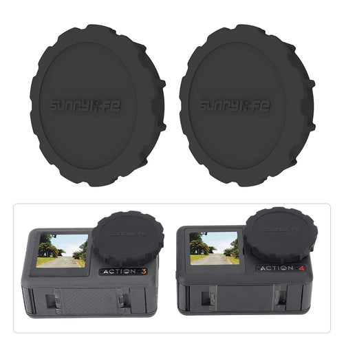 SUNNYLIFE 2Pcs / Set Silicone Lens Cap for DJI Osmo Action 4 / 3 Camera Lens Dust-proof Cover - 1