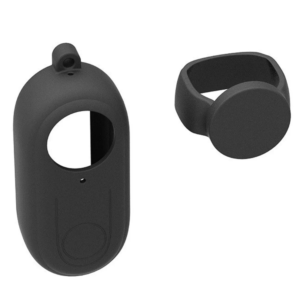 For Insta360 GO 3 Anti-scratch Silicone Cover Camera Body Sleeve Case with Lens Cap - Black - 3