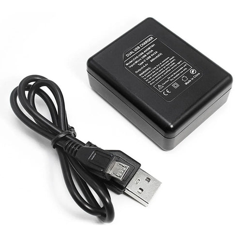AT630 2-Slot Battery Charger + Micro USB Cable for GoPro Hero 5 Black Action Camera - 1