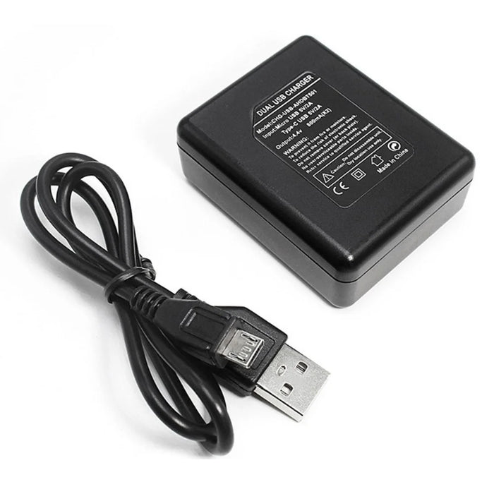 AT630 2-Slot Battery Charger + Micro USB Cable for GoPro Hero 5 Black Action Camera - 1