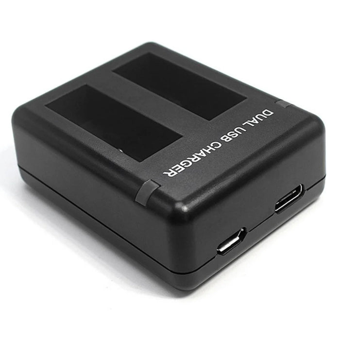 AT630 2-Slot Battery Charger + Micro USB Cable for GoPro Hero 5 Black Action Camera - 5
