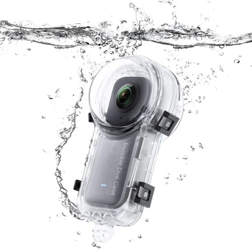 For Insta360 X3 PC+Optical Glass Housing Case Camera Underwater Diving Cover - 1