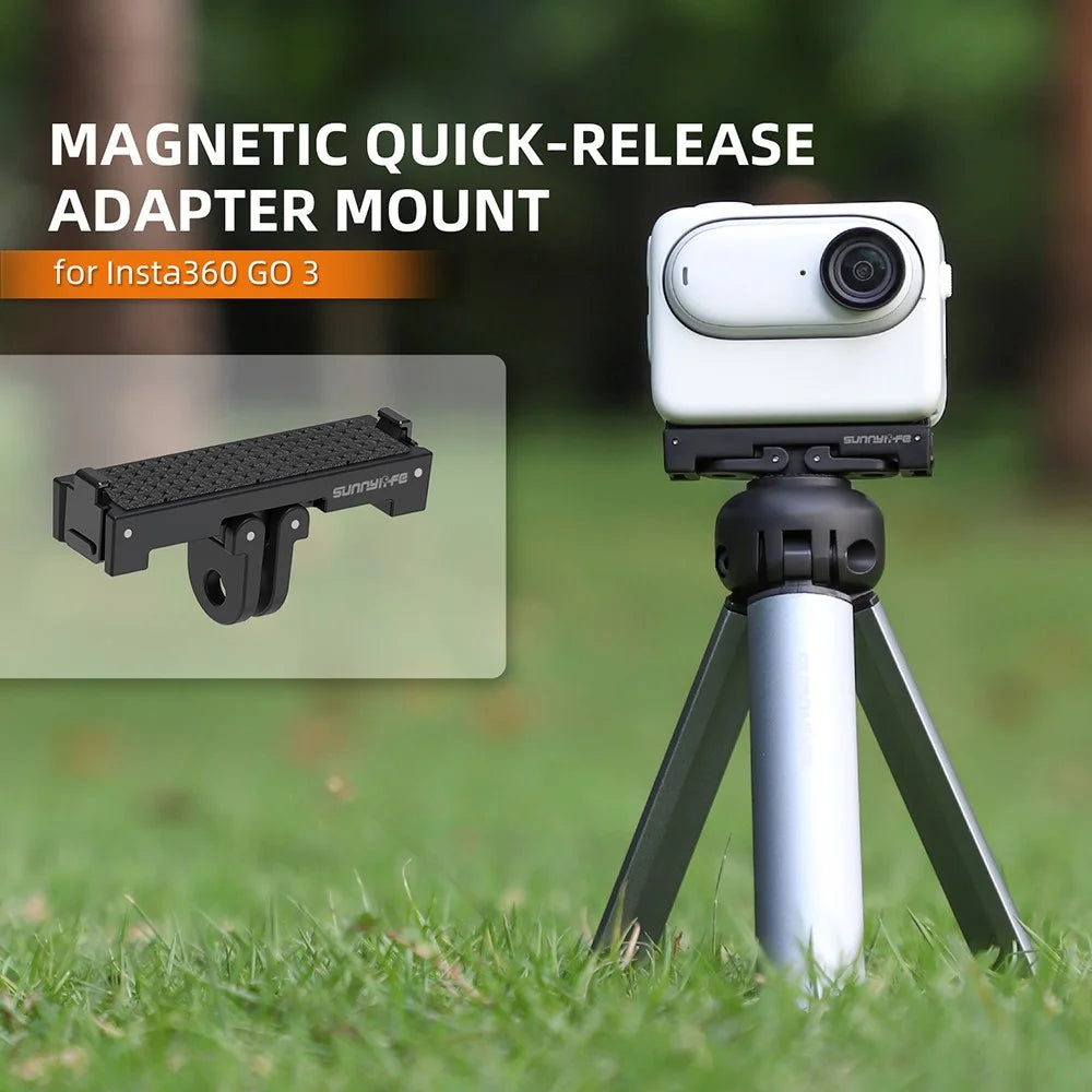 SUNNYLIFE IST-AD692 For Insta360 GO 3 Action Camera Mount Magnetic Adapter Connection Base - 3