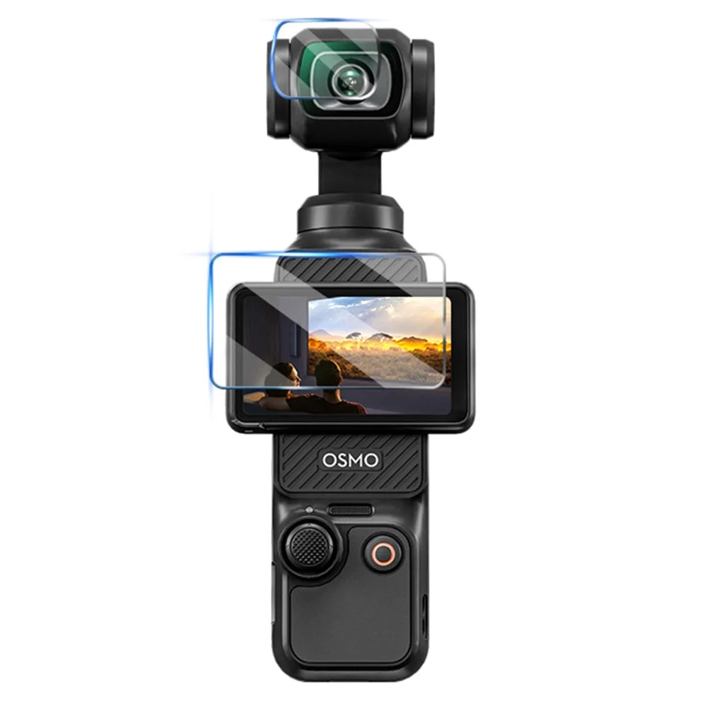 STARTRC 1132533 2 Sets for DJI Osmo Pocket 3 Camera Lens+Screen Tempered Glass Films - 1