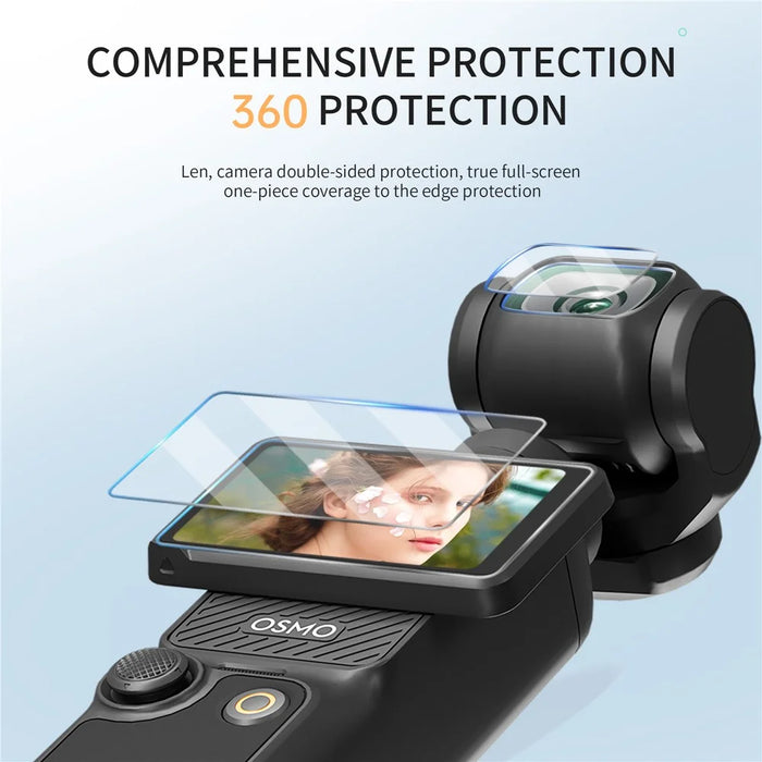 STARTRC 1132533 2 Sets for DJI Osmo Pocket 3 Camera Lens+Screen Tempered Glass Films - 4