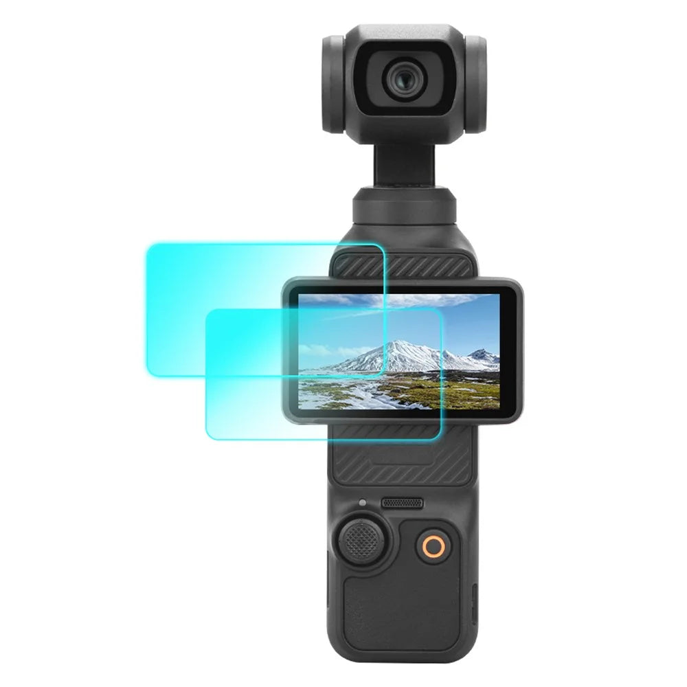 BRDRC 2Pcs For DJI Osmo Pocket 3 9H Tempered Glass Screen Protector Pocket Camera Protective Film - 1