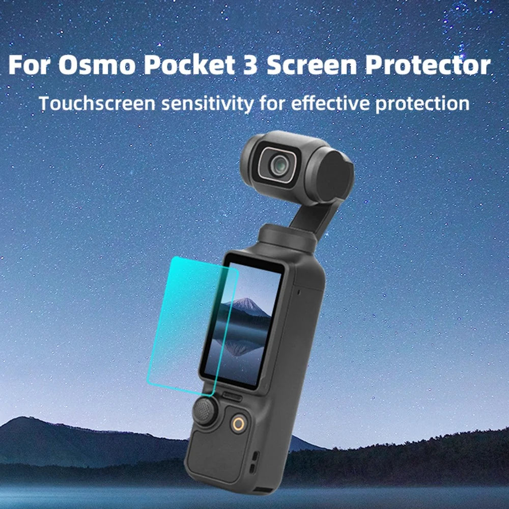 BRDRC 2Pcs For DJI Osmo Pocket 3 9H Tempered Glass Screen Protector Pocket Camera Protective Film - 2