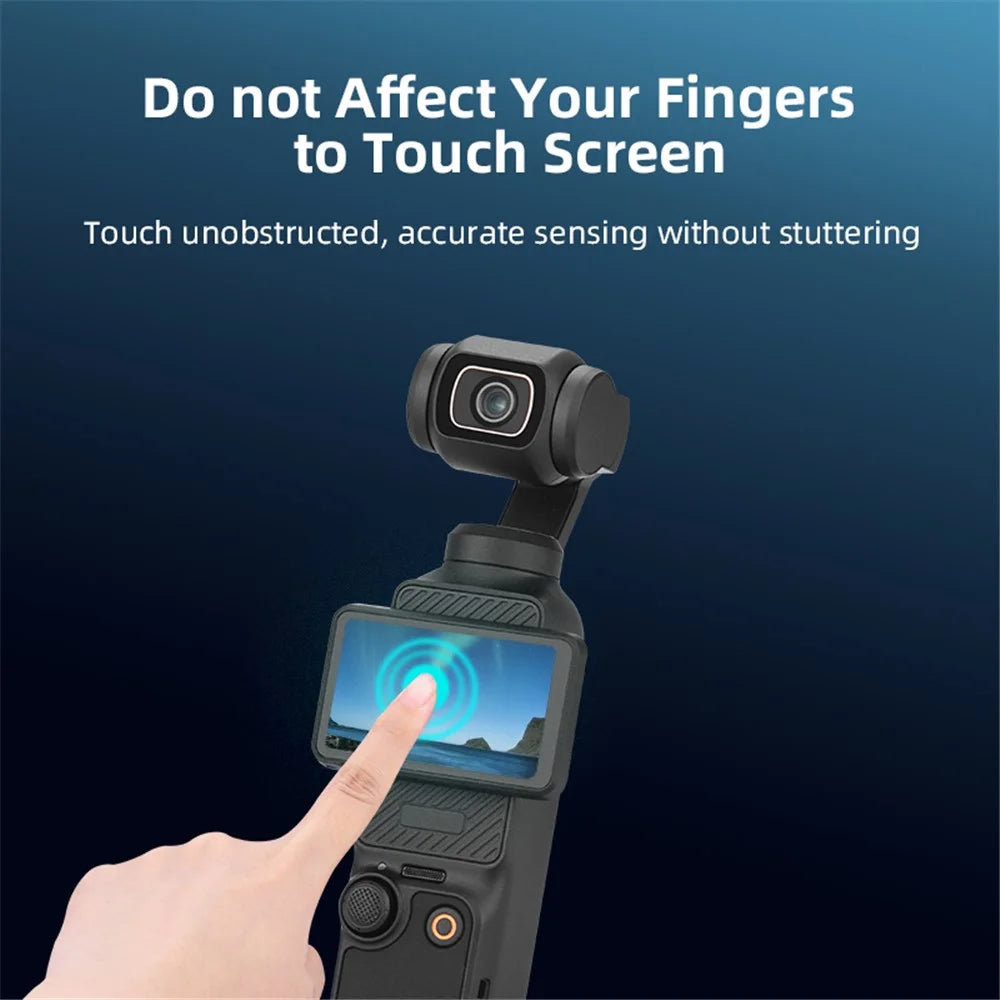 BRDRC 2Pcs For DJI Osmo Pocket 3 9H Tempered Glass Screen Protector Pocket Camera Protective Film - 5