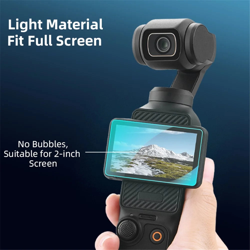 BRDRC 2Pcs For DJI Osmo Pocket 3 9H Tempered Glass Screen Protector Pocket Camera Protective Film - 6