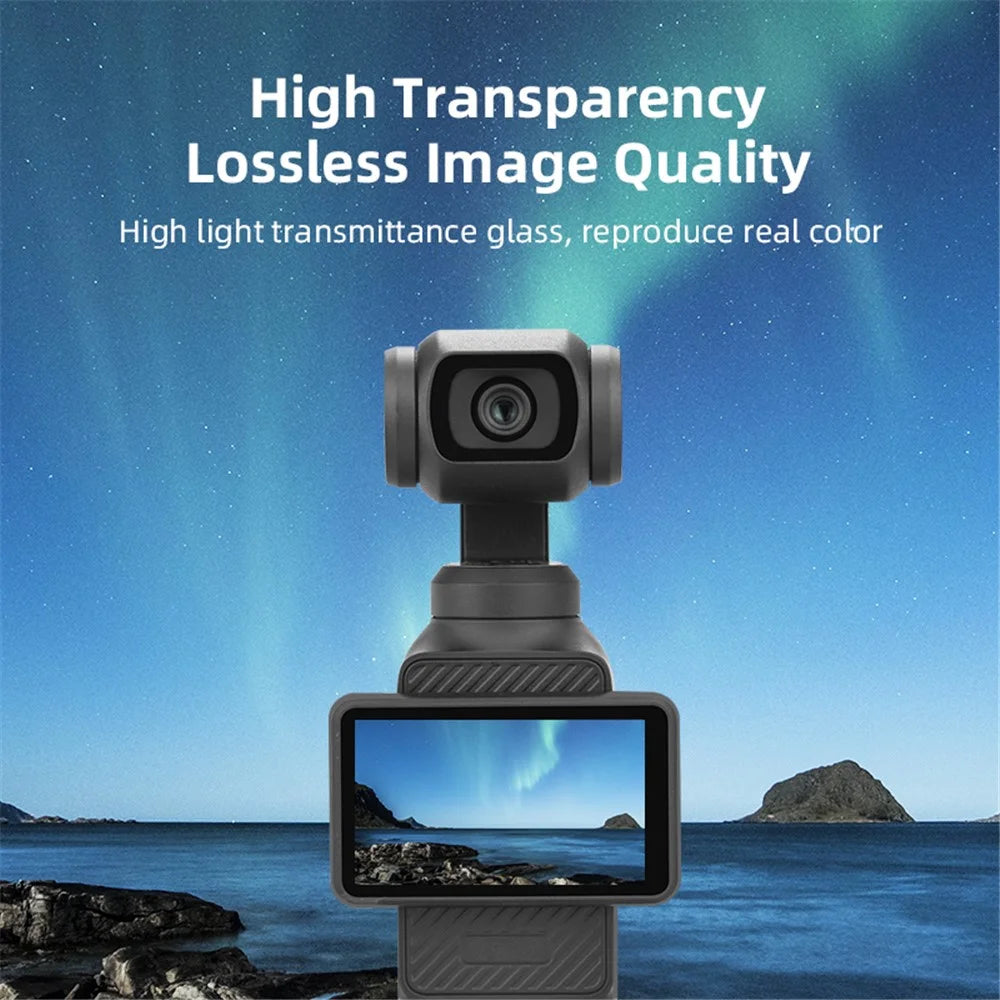 BRDRC 2Pcs For DJI Osmo Pocket 3 9H Tempered Glass Screen Protector Pocket Camera Protective Film - 7