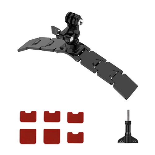 FLW418 For GoPro / DJI / Insta360 Motorcycle Helmet Chin Mount Holder Action Camera Bracket - 1