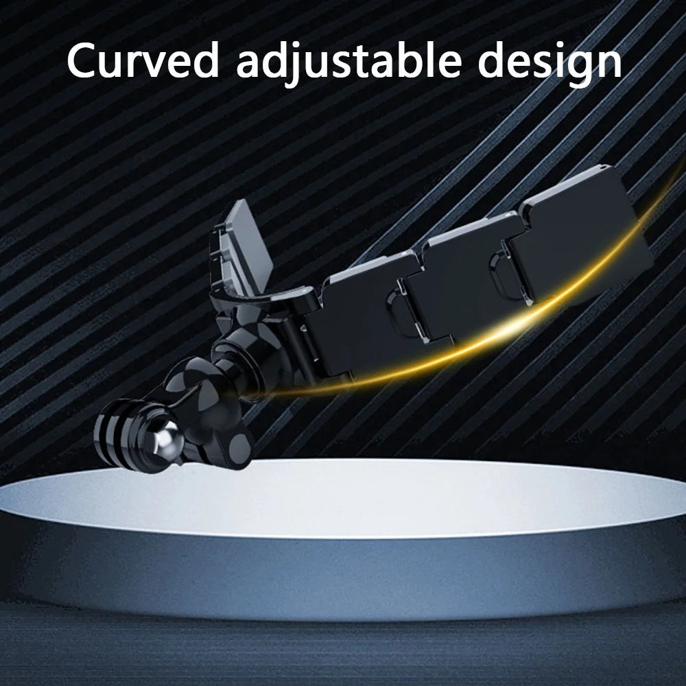 FLW418 For GoPro / DJI / Insta360 Motorcycle Helmet Chin Mount Holder Action Camera Bracket - 2