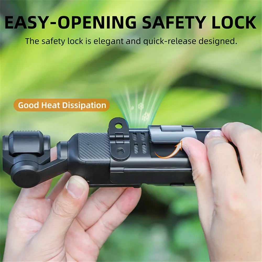 SUNNYLIFE OP3-BK743 Multifunction Expansion Handle for DJI Osmo Pocket 3 Mount Adapter with Cold Shoe - 7
