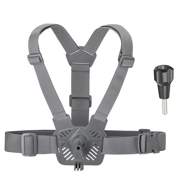 SUNNYLIFE XD742 For DJI Osmo Pocket 3 / GoPro 12 Chest Strap Belt 360 Degree Rotating Sports Camera Harness Mount - 1