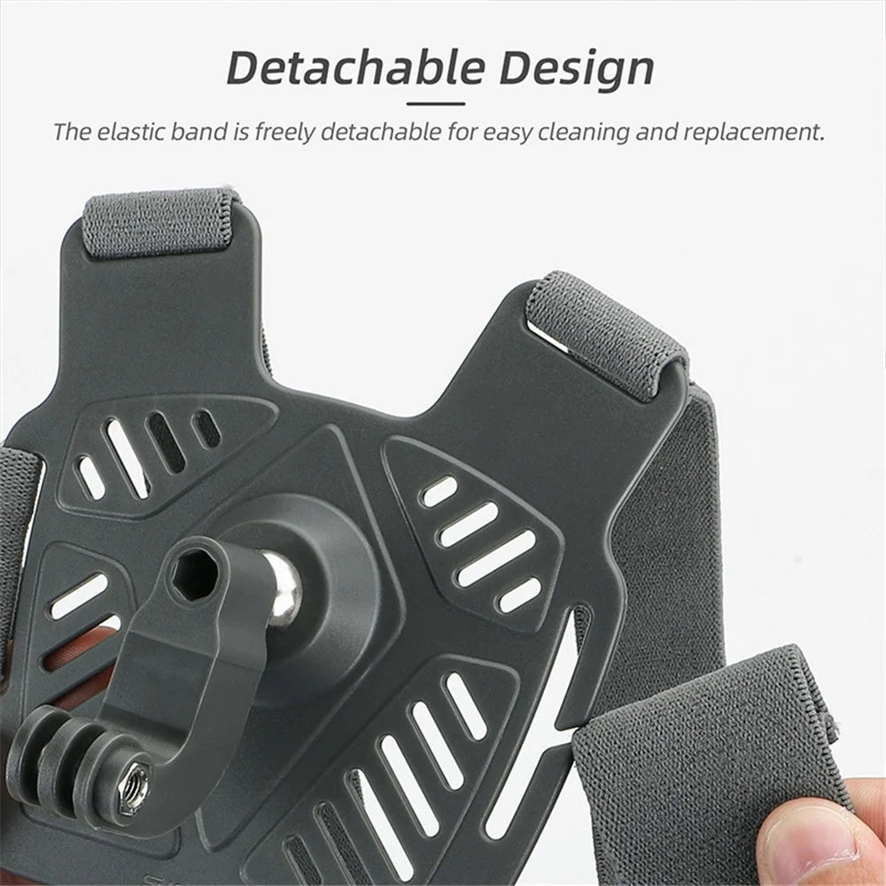 SUNNYLIFE XD742 For DJI Osmo Pocket 3 / GoPro 12 Chest Strap Belt 360 Degree Rotating Sports Camera Harness Mount - 6