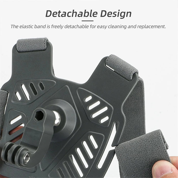 SUNNYLIFE XD742 For DJI Osmo Pocket 3 / GoPro 12 Chest Strap Belt 360 Degree Rotating Sports Camera Harness Mount - 6