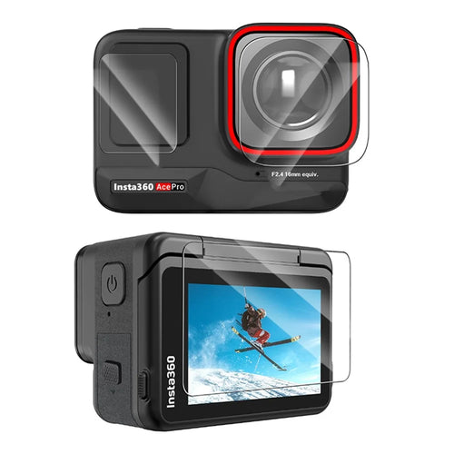 SUNNYLIFE 1 Set For Insta360 Ace Shockproof Tempered Glass Film Clear Camera Screen Protector - 1