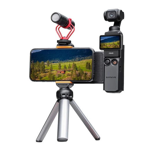 SUNNYLIFE OP3-AD744 For DJI Osmo Pocket 3 Expanded Cell Phone Holder with Storage Case, Action Camera Extension Handle with 1 / 4 Screw - 2