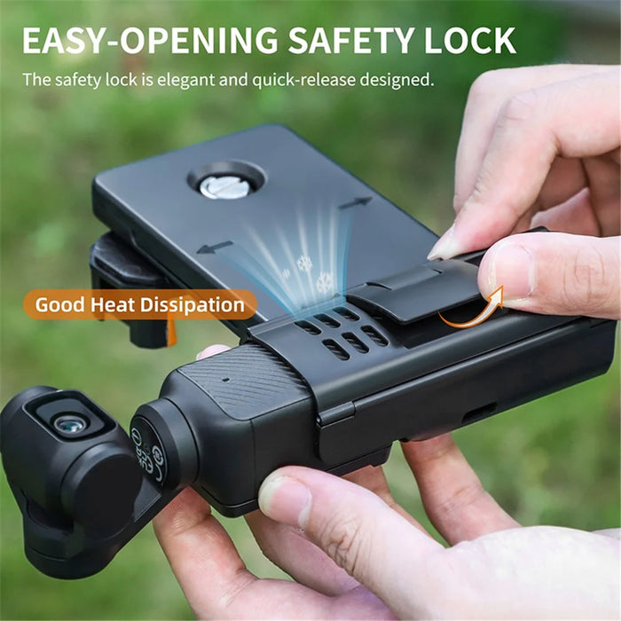 SUNNYLIFE OP3-AD744 For DJI Osmo Pocket 3 Expanded Cell Phone Holder with Storage Case, Action Camera Extension Handle with 1 / 4 Screw - 7