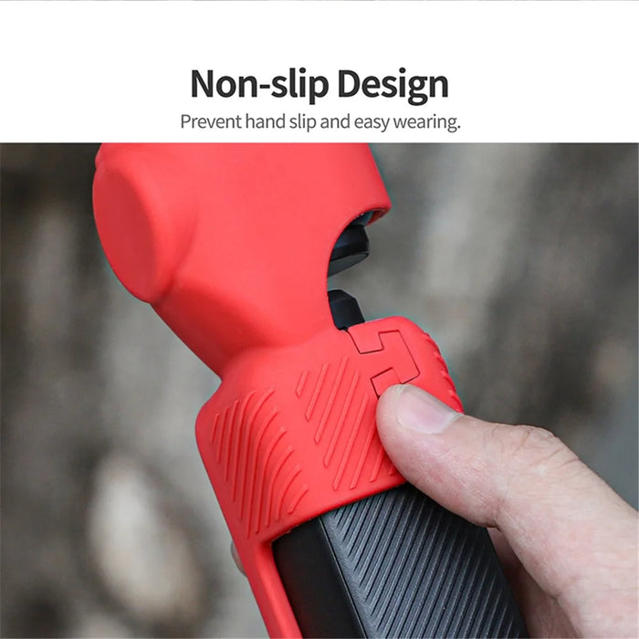 SUNNYLIFE OP3-BHT746 For DJI Osmo Pocket 3 Silicone Case Protector PTZ Camera Screen Lens Protective Cover - Black - 6