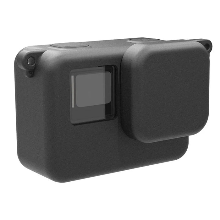 For Insta360 Ace Anti-Scratch Camera Protector Sleeve Silicone Case Drop Protection Lens Cap Cover - Blue - 6