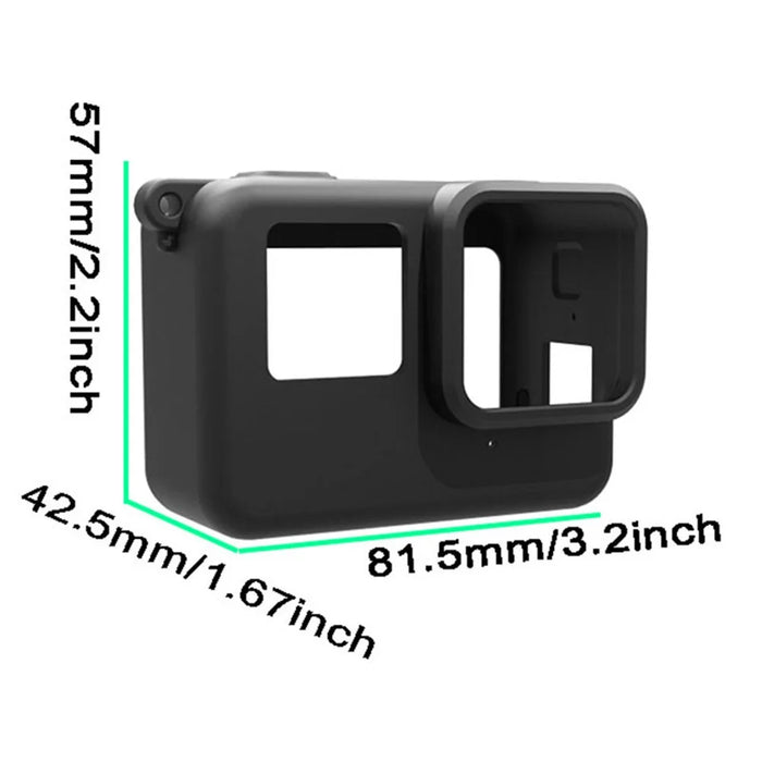 For Insta360 Ace Anti-Scratch Camera Protector Sleeve Silicone Case Drop Protection Lens Cap Cover - Blue - 7