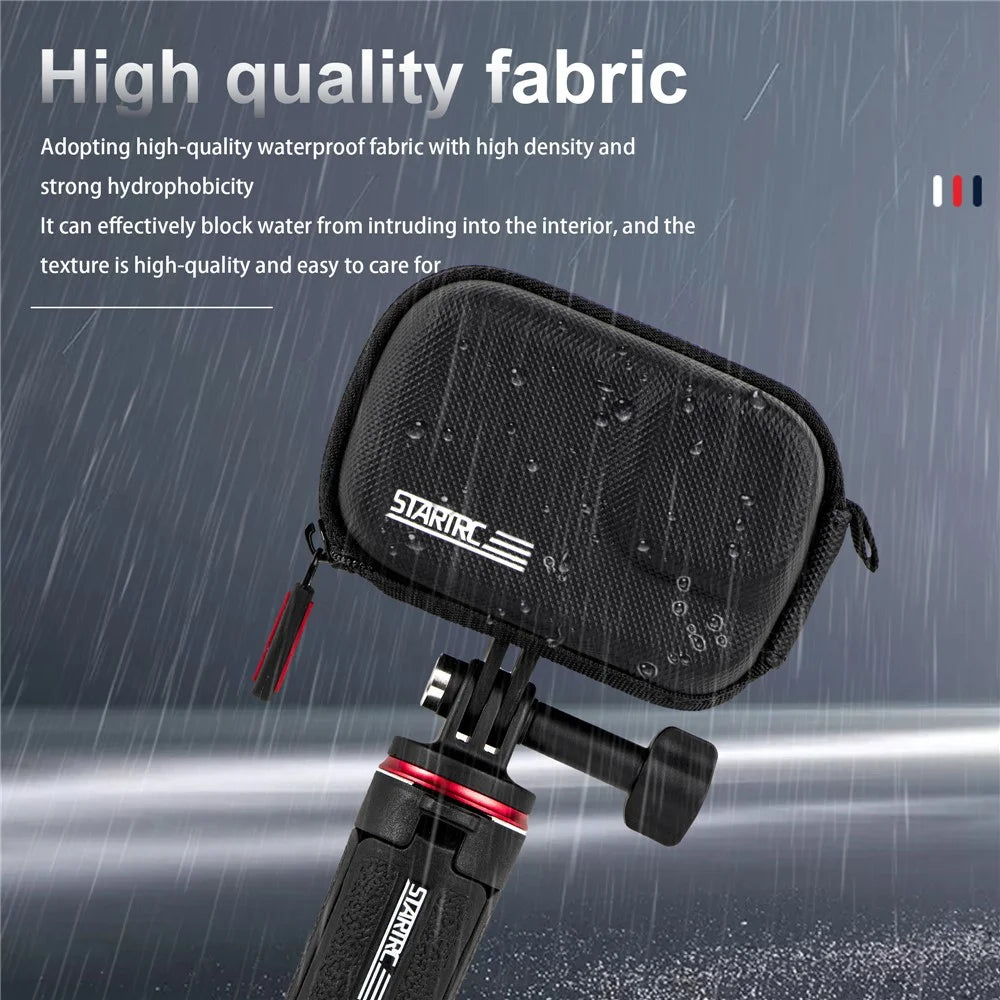STARTRC 1130256 Waterproof PU Leather Storage Bag for Sports Camera, Work with Tripod / Selfie Stick - 6