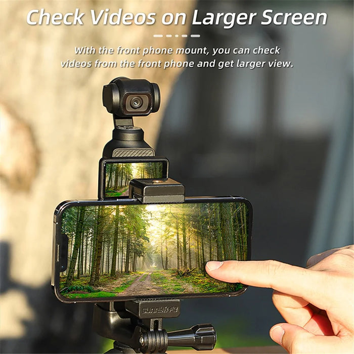 SUNNYLIFE OP3-ZJ747 For DJI Osmo Pocket 3 Front Phone Holder Clip Handheld Shooting Expansion Adapter Accessory - 3