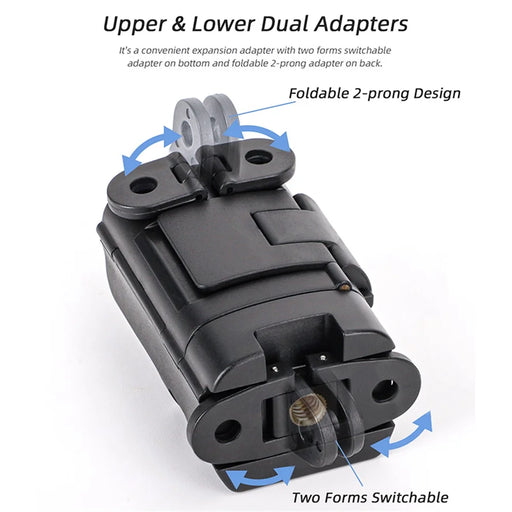 SUNNYLIFE Folding Dual Hook Adapter for DJI Osmo Pocket 3 Action Camera Mount Adapter - 2