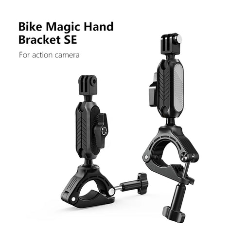 JUNNX JX-GP-10-A Bike Handlebar Camera Mount Clamp with Adapter for GoPro Hero 11 10 9, DJI, 360-Degree Rotation Bicycle Camera Holder - 2