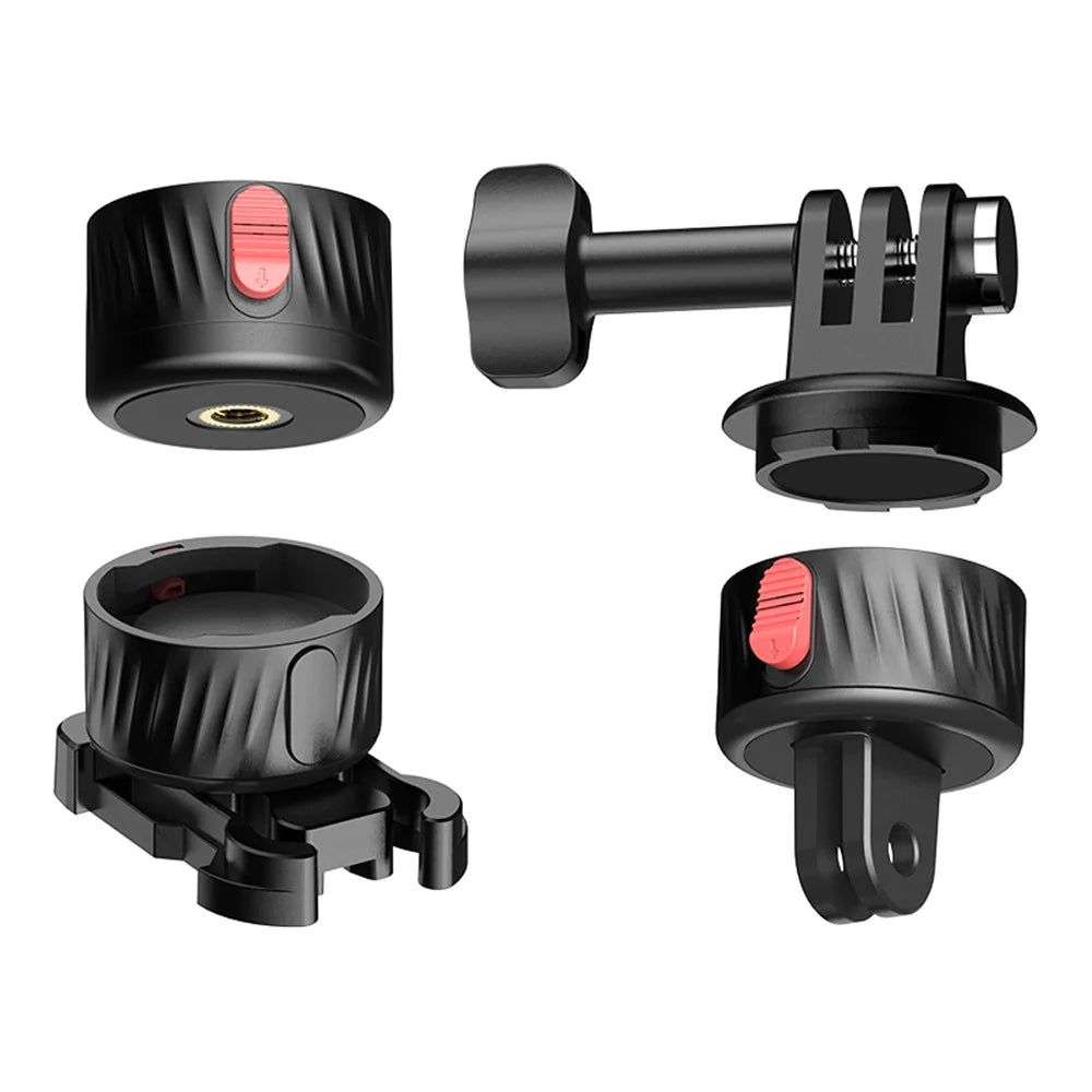 JUNNX JX-GP-09 Magnetic Tripod Mount Set Compatible with GoPro 12 11 10 9 Action Camera Quick Release Mount Adapter - 1