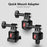 JUNNX JX-GP-09 Magnetic Tripod Mount Set Compatible with GoPro 12 11 10 9 Action Camera Quick Release Mount Adapter - 2