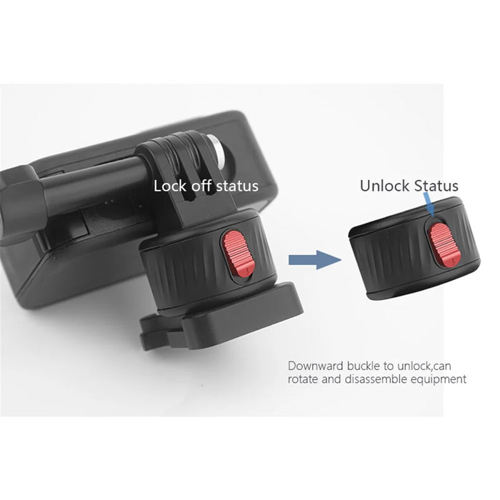 JUNNX JX-GP-09 Magnetic Tripod Mount Set Compatible with GoPro 12 11 10 9 Action Camera Quick Release Mount Adapter - 7