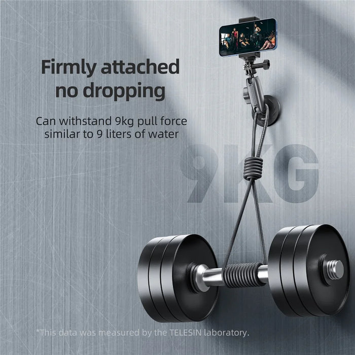 TELESIN CMM-001 Dual Ball Head Aluminum Alloy Action Camera Magnetic Base Mount Adapter - 3