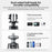 TELESIN CMM-001 Dual Ball Head Aluminum Alloy Action Camera Magnetic Base Mount Adapter - 4