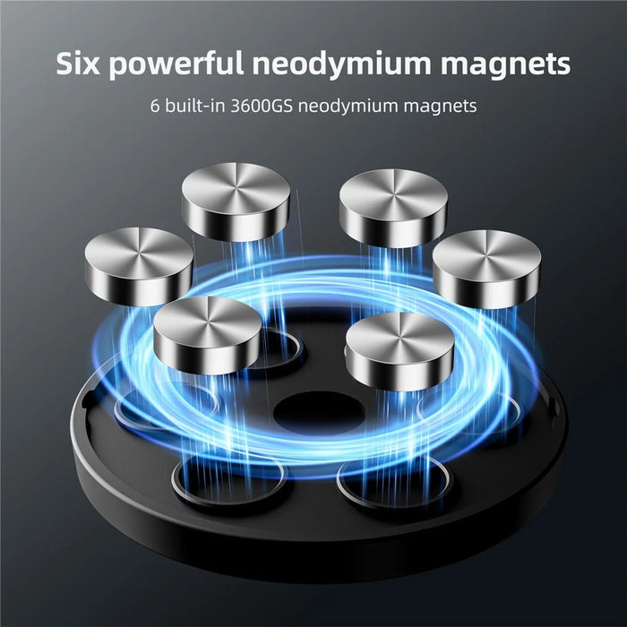 TELESIN CMM-001 Dual Ball Head Aluminum Alloy Action Camera Magnetic Base Mount Adapter - 5