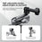 TELESIN CMM-001 Dual Ball Head Aluminum Alloy Action Camera Magnetic Base Mount Adapter - 7
