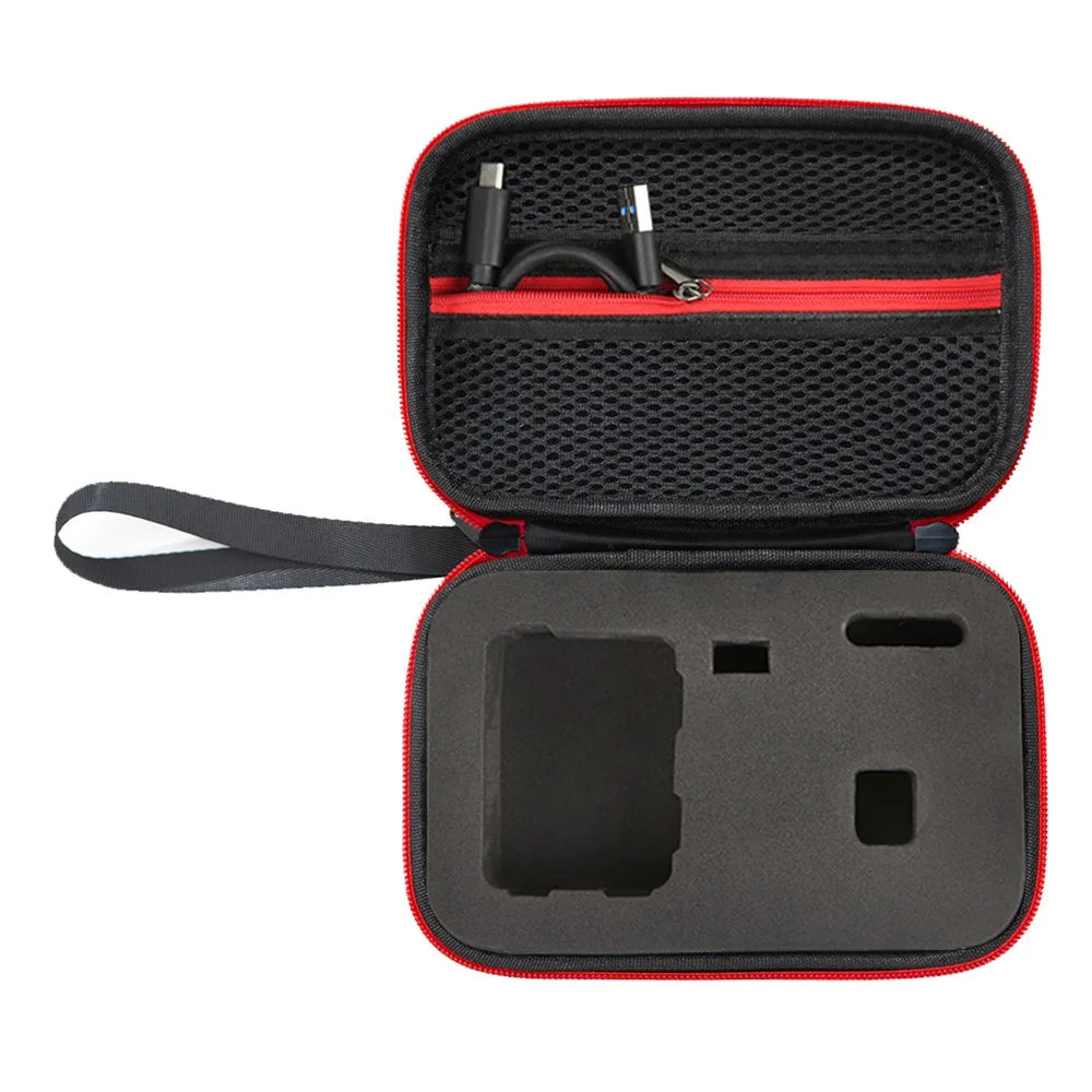 For Insta360 ACE /  Ace Pro 2 / Ace Pro Storage Bag Action Camera Portable Zipper Case with Lanyard - Black - 3