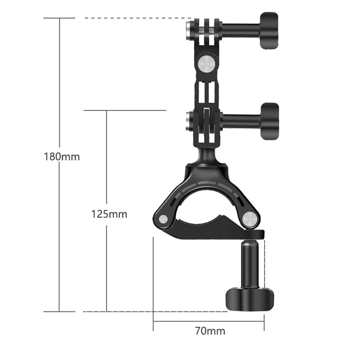 JUNNX JX-GP-05 Bike Camera Mount for GoPro Hero 11 / 10 Action Camera Clamp Bracket - 5