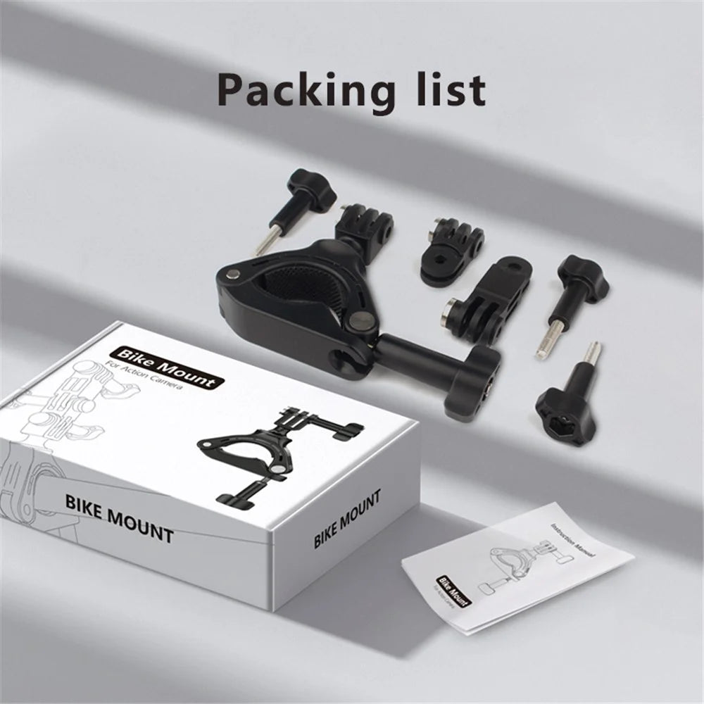 JUNNX JX-GP-05 Bike Camera Mount for GoPro Hero 11 / 10 Action Camera Clamp Bracket - 6