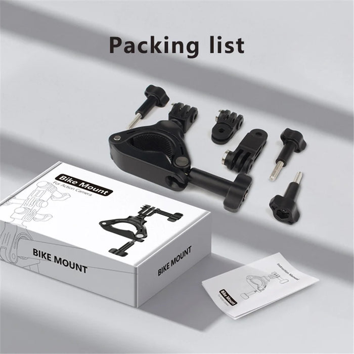 JUNNX JX-GP-05 Bike Camera Mount for GoPro Hero 11 / 10 Action Camera Clamp Bracket - 6