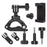 JUNNX JX-GP-05-A Bike Camera Mount with Phone Clip for GoPro Hero 11 / 10, Cell Phones - 1
