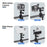 JUNNX JX-GP-05-A Bike Camera Mount with Phone Clip for GoPro Hero 11 / 10, Cell Phones - 7
