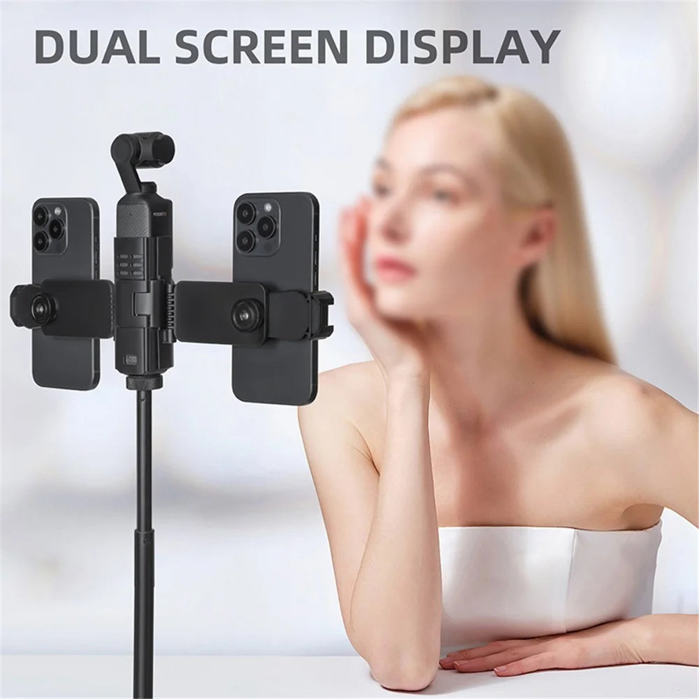 SUNNYLIFE OP3-ZJ756 For Osmo Pocket 3, Smartphone Mount Holder with Cold Shoe Camera Accessories - 5