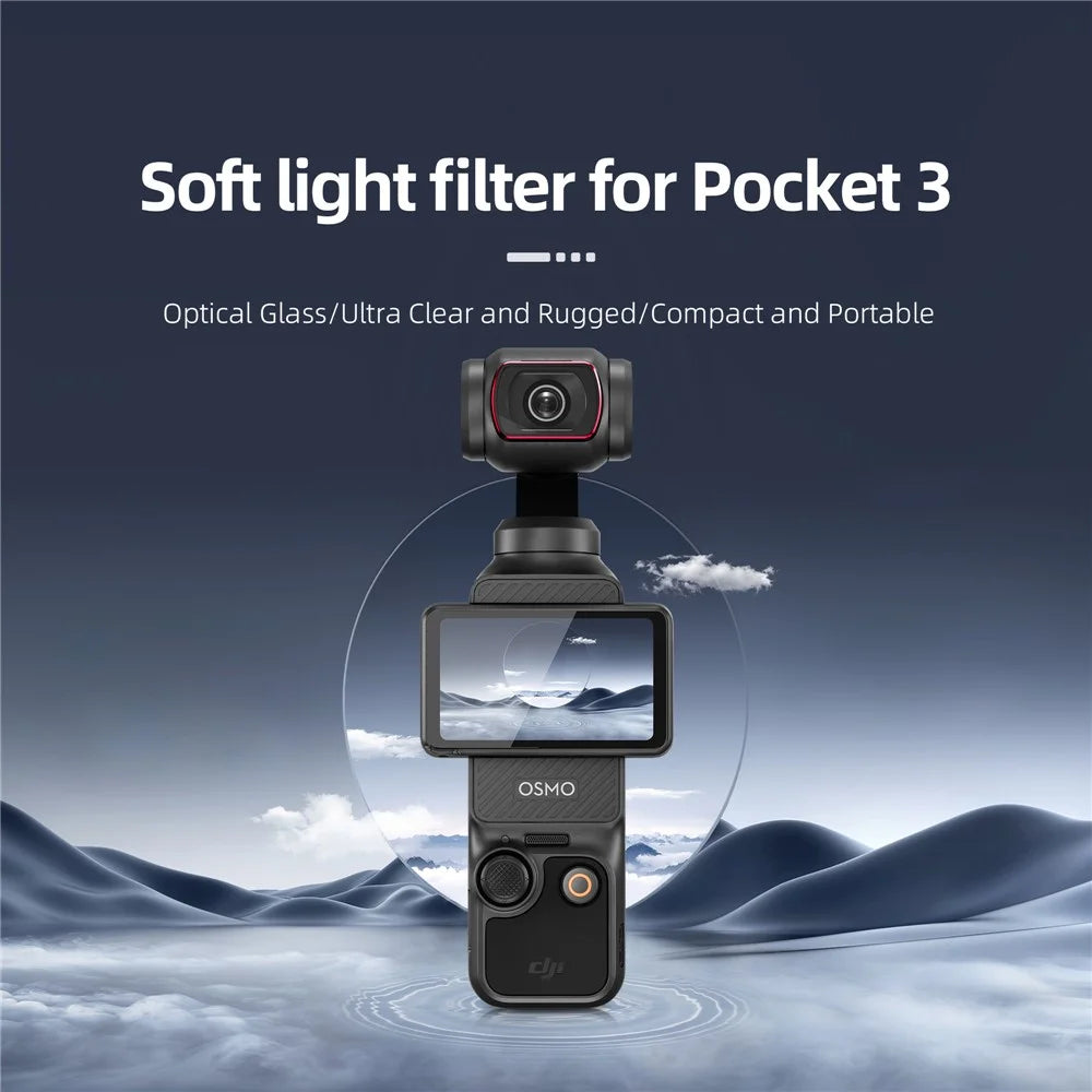 STARTRC 1135169 For DJI Osmo Pocket 3 Aluminum Alloy Frame 1 / 4 Black Soft Filter - 3