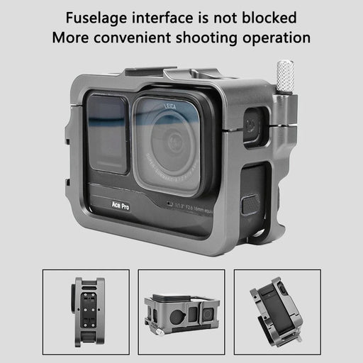 For Insta360 Ace Pro  /  Ace Aluminum Alloy Camera Cage Protection Frame Cover - 2